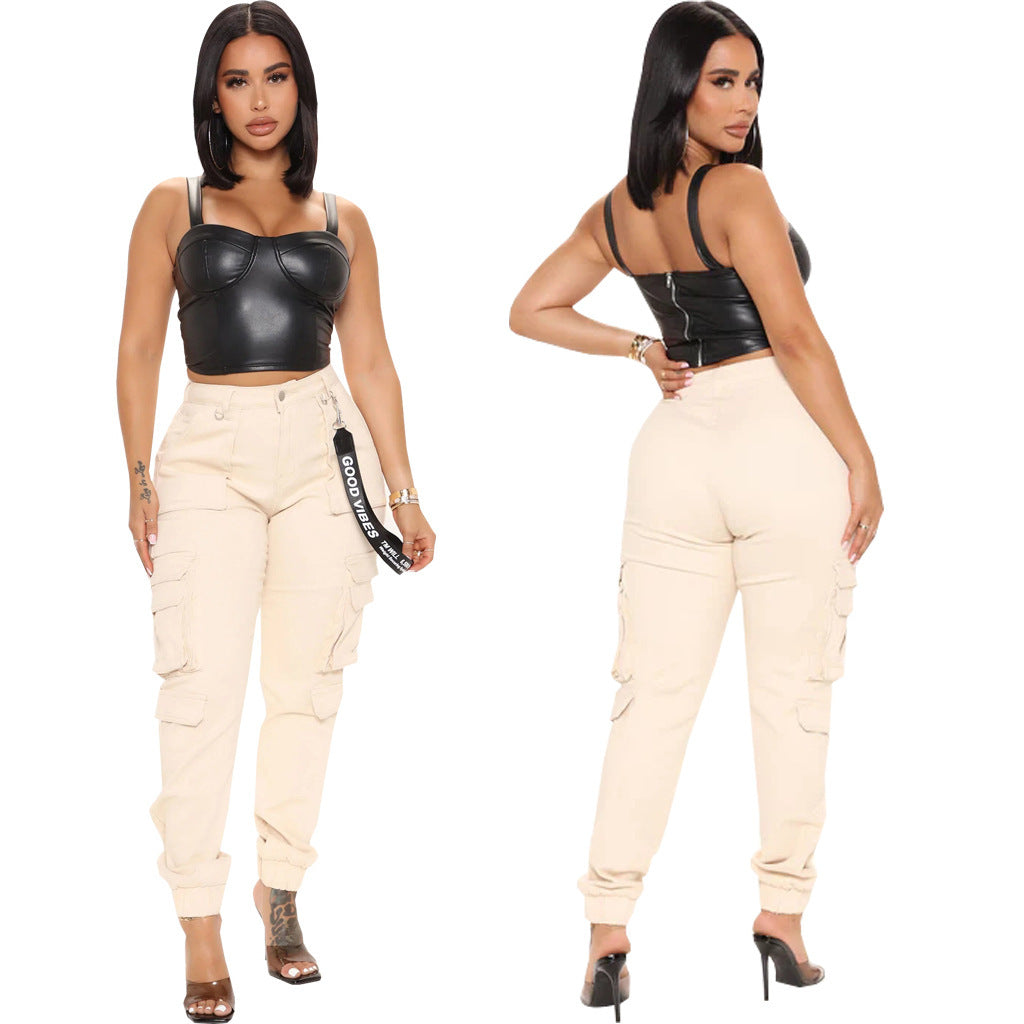 Bad Girl Cargo Pantalón Con Bolsillos Integrados