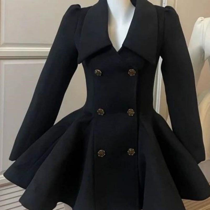 Drama Queen Thickened Warm Woolen Long Coat