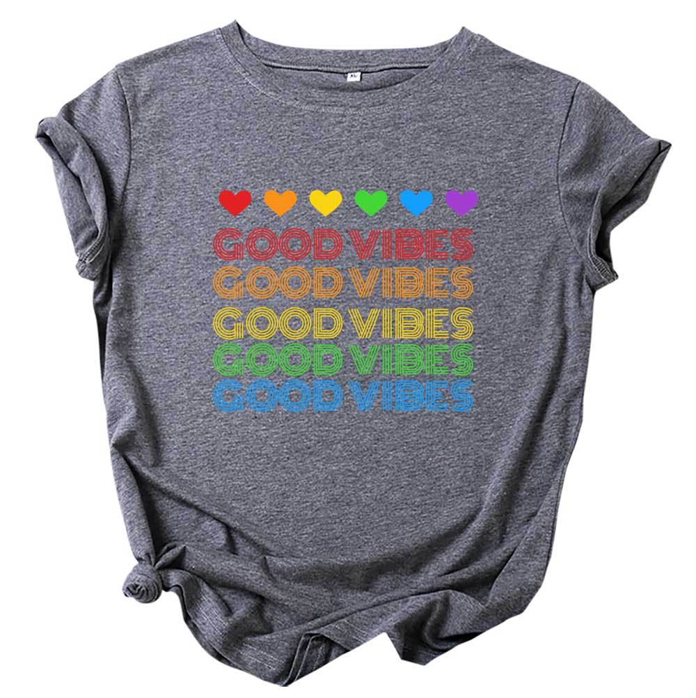Good Girl High Vibing Love Blusa Manga Corta