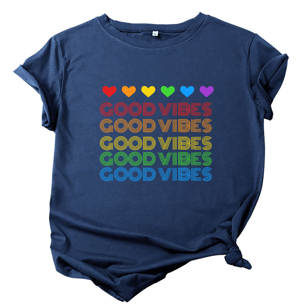 Good Girl High Vibing Love Blusa Manga Corta