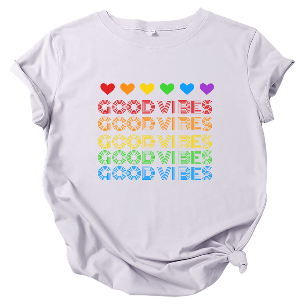 Good Girl High Vibing Love Blusa Manga Corta