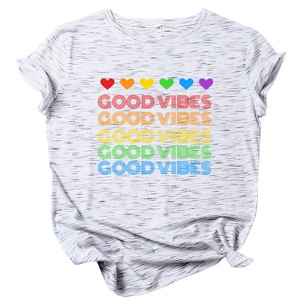 Good Girl High Vibing Love Blusa Manga Corta