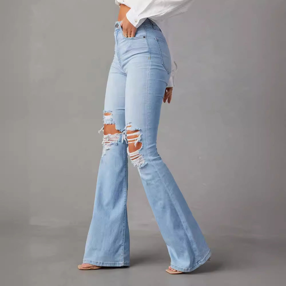 Cowgirl Iconic Basics Pantalón Rasgado Acampanado
