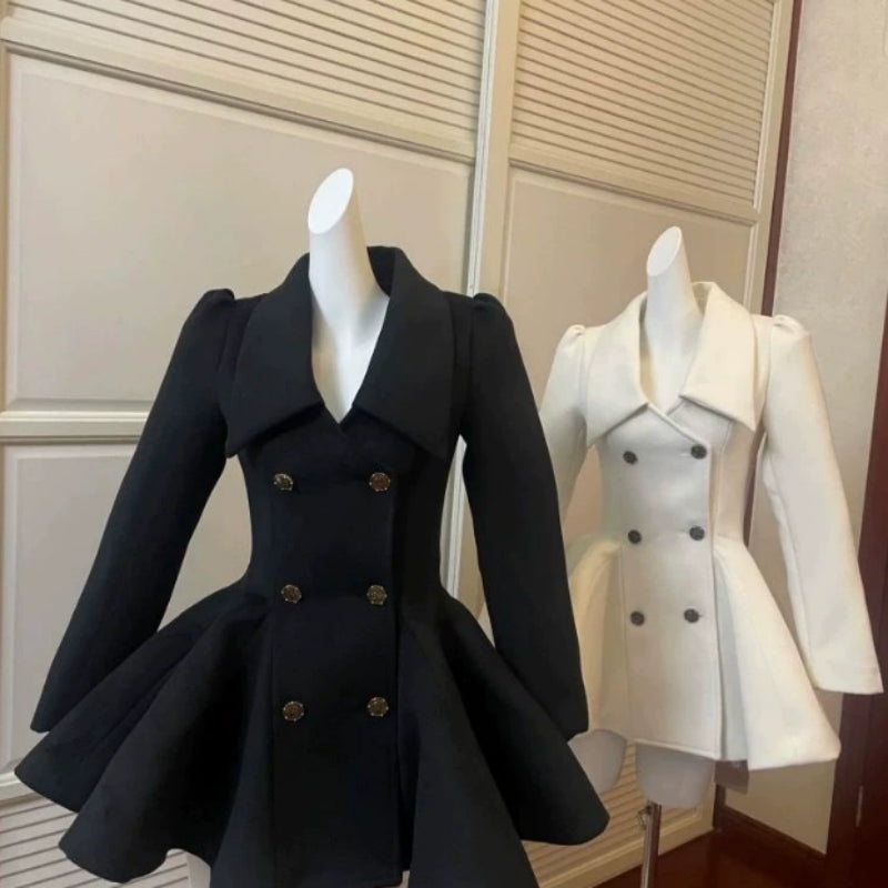 Drama Queen Thickened Warm Woolen Long Coat