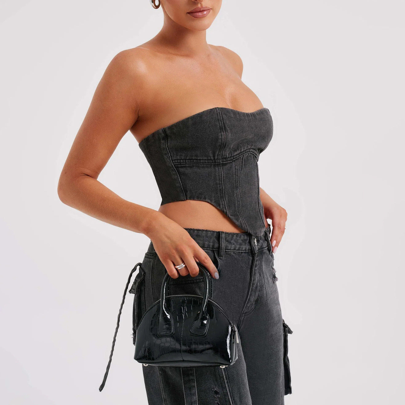 Outfit Denim Cargo Corset