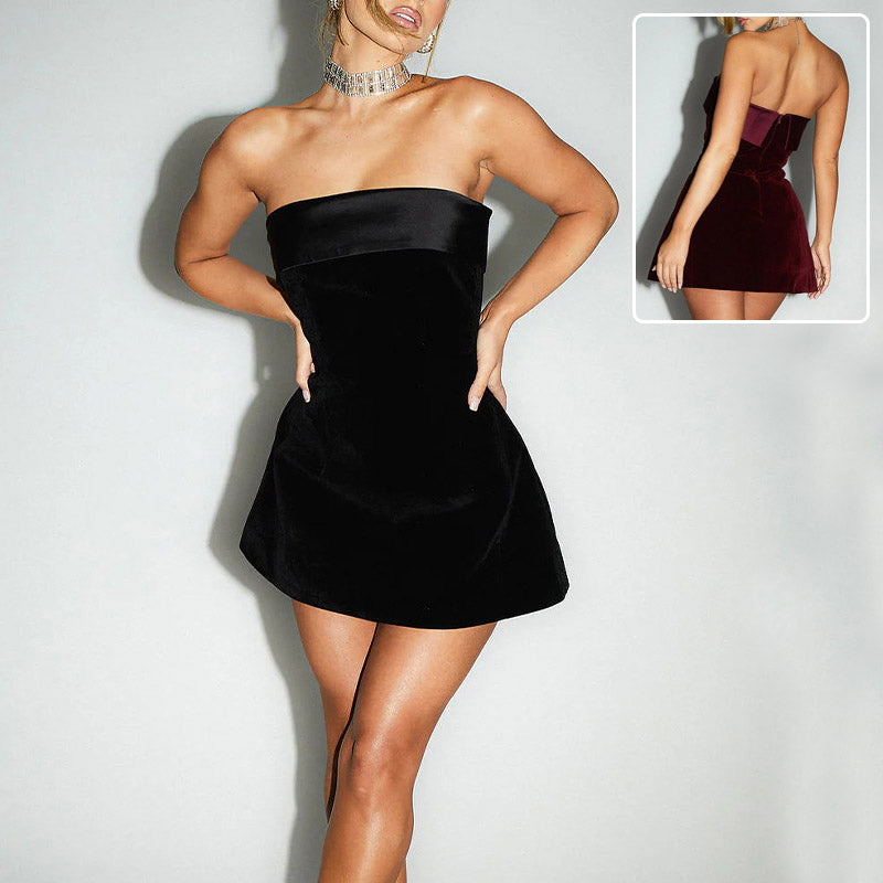 Princess Temptation Slim Tube-top Vestido Corto Strapless