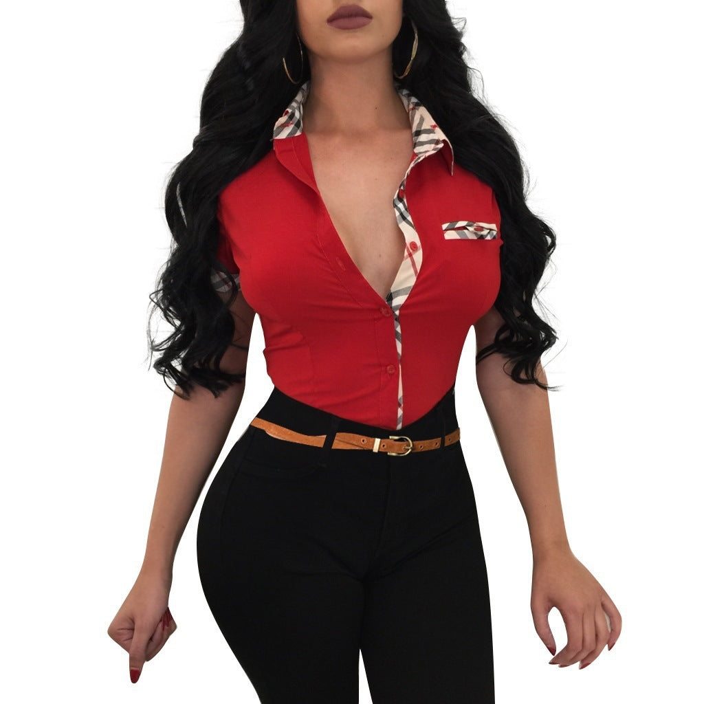 Boss Lady Printed Blusa Manga Corta Estampado