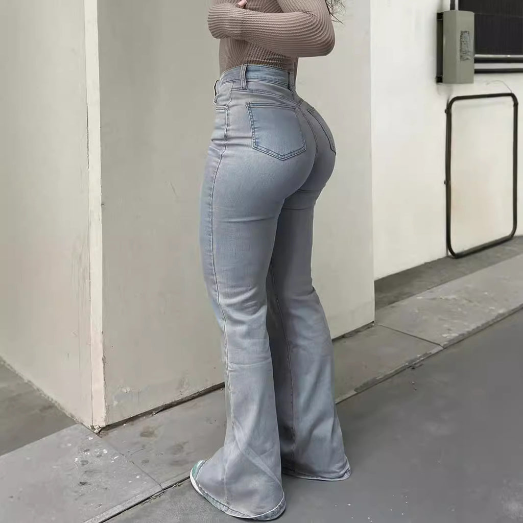 Bad Girl Denim Pantalón Ultra Acampanado Efecto Volumen