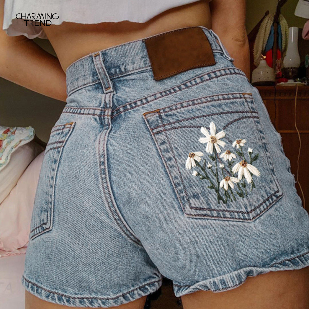 Aesthetic Good Girl Artistic Vintage Shorts Cintura Alta