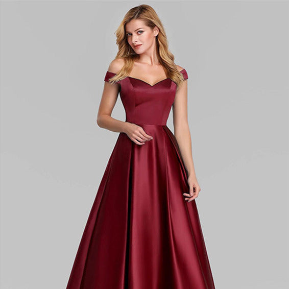 Princess Timeless Solid Color Long Vintage Vestido