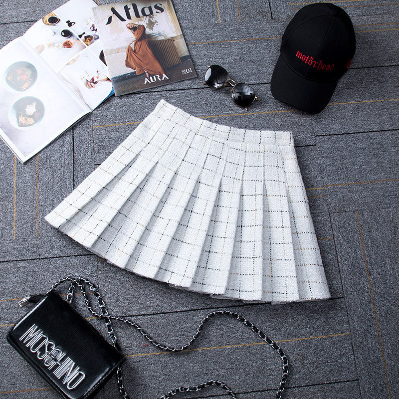 Good Girl College Slim Plaid Falda A Cuadros