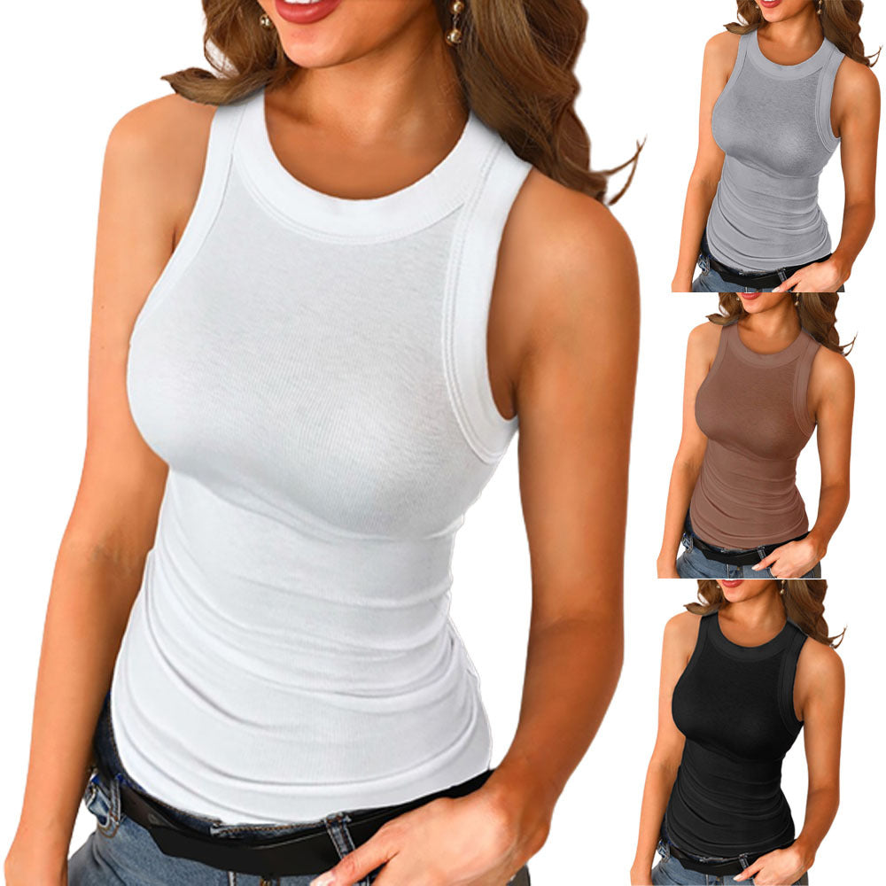 Bad Girl Round Neck Sleeveless Top