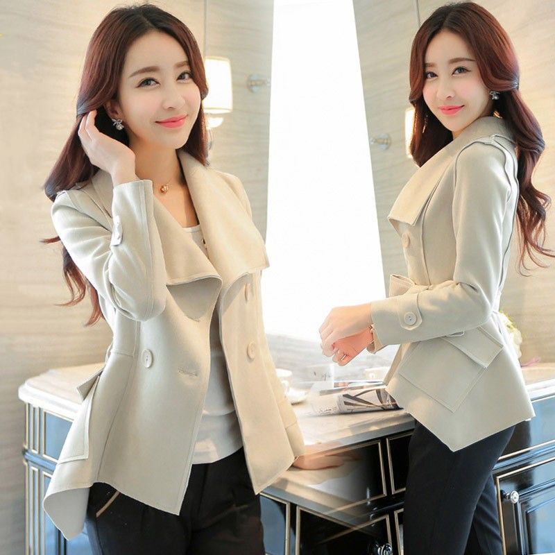 Boss Lady Versatile Suede Blazer Manga Larga