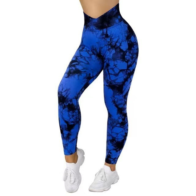 Ultra Stretch Tie Dye Leggings Corte V En Cintura
