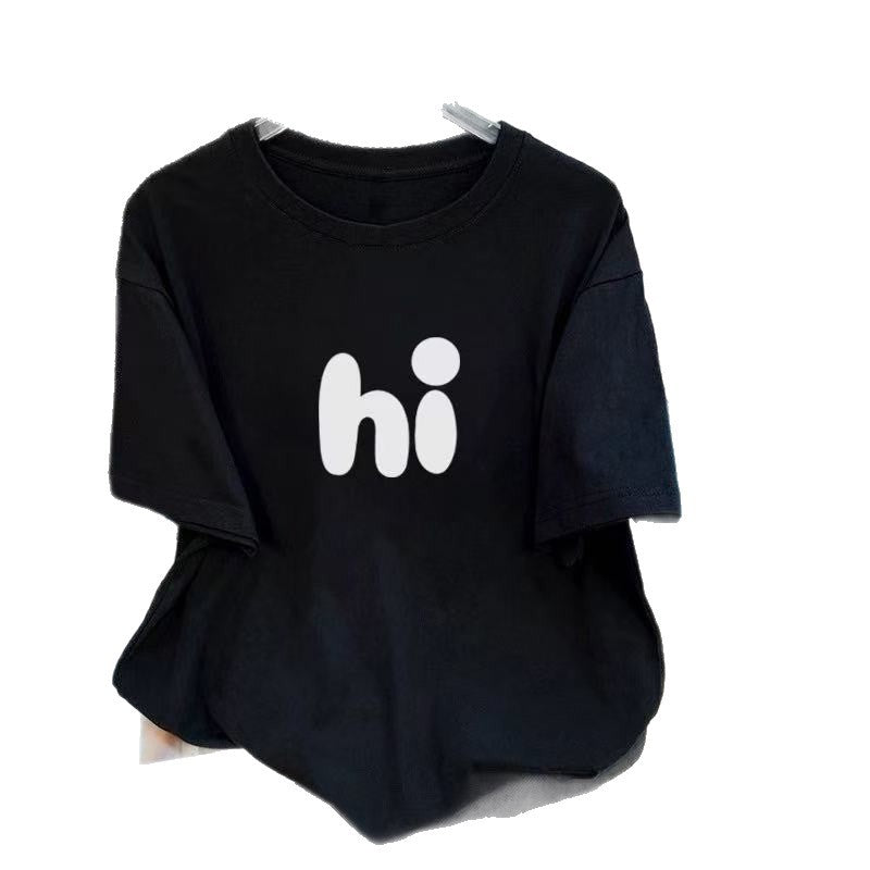 Aesthetic Relaxed Minimalist Short-Sleeve Blusa