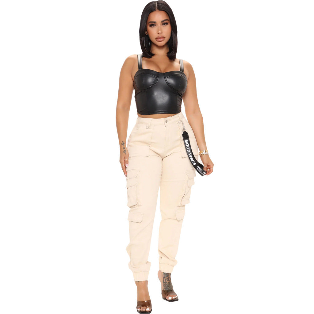 Bad Girl Cargo Pantalón Con Bolsillos Integrados