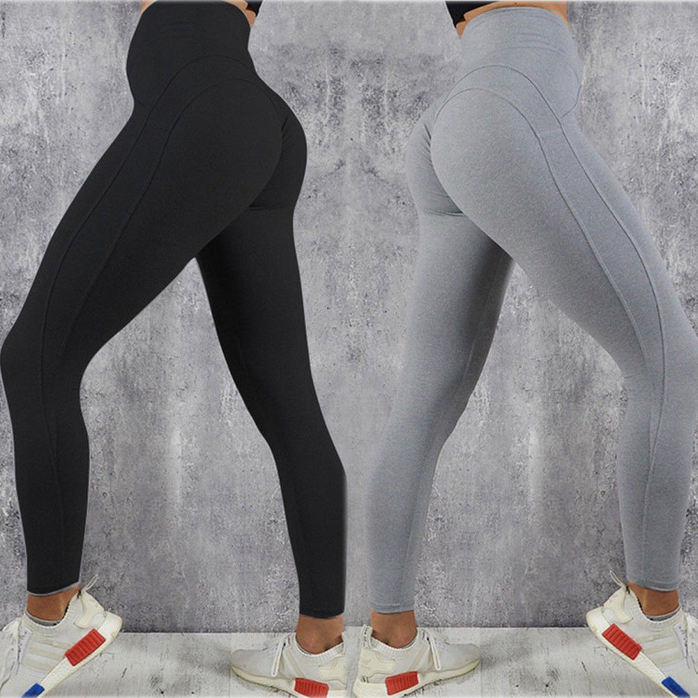 Sport Legging Solid Cintura Efecto Faja Y Realce De Silueta