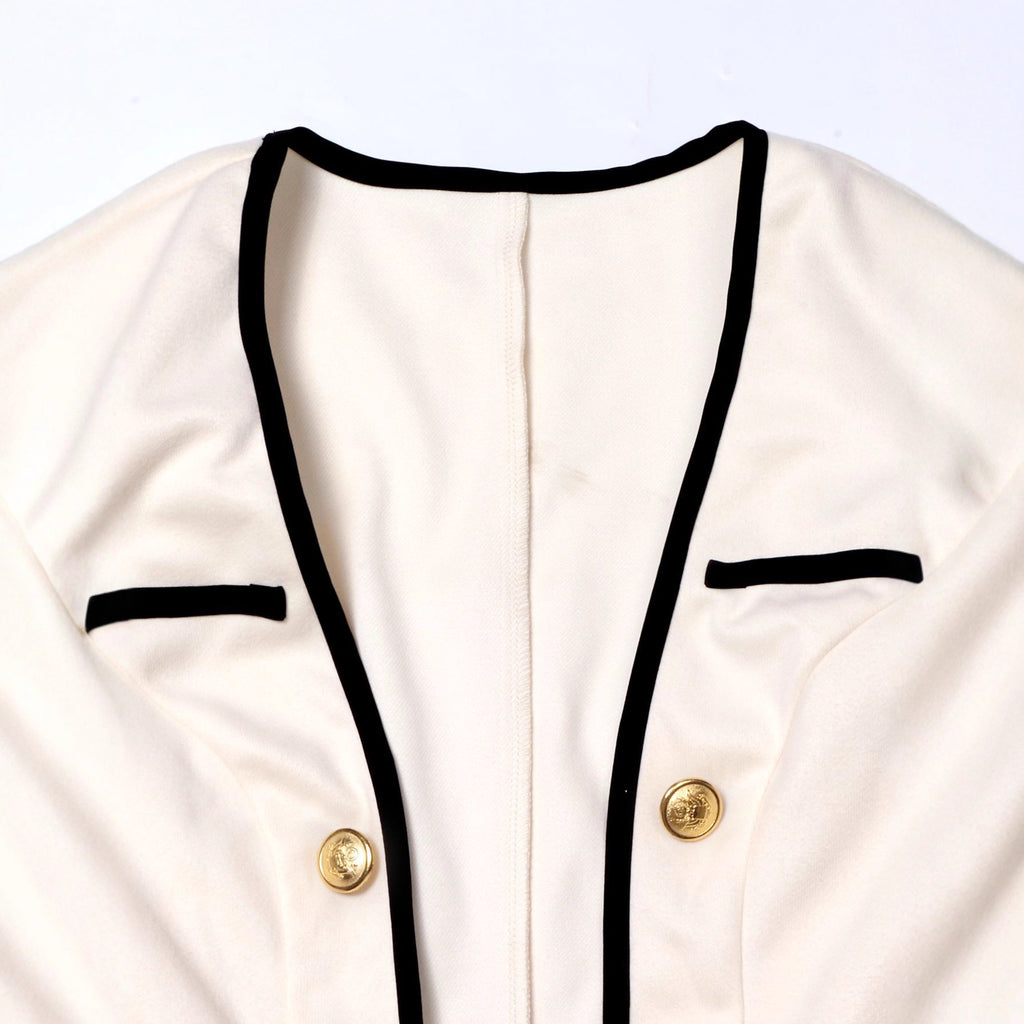 Boss Lady Patchwork Long-Sleeve Saco Con Contraste