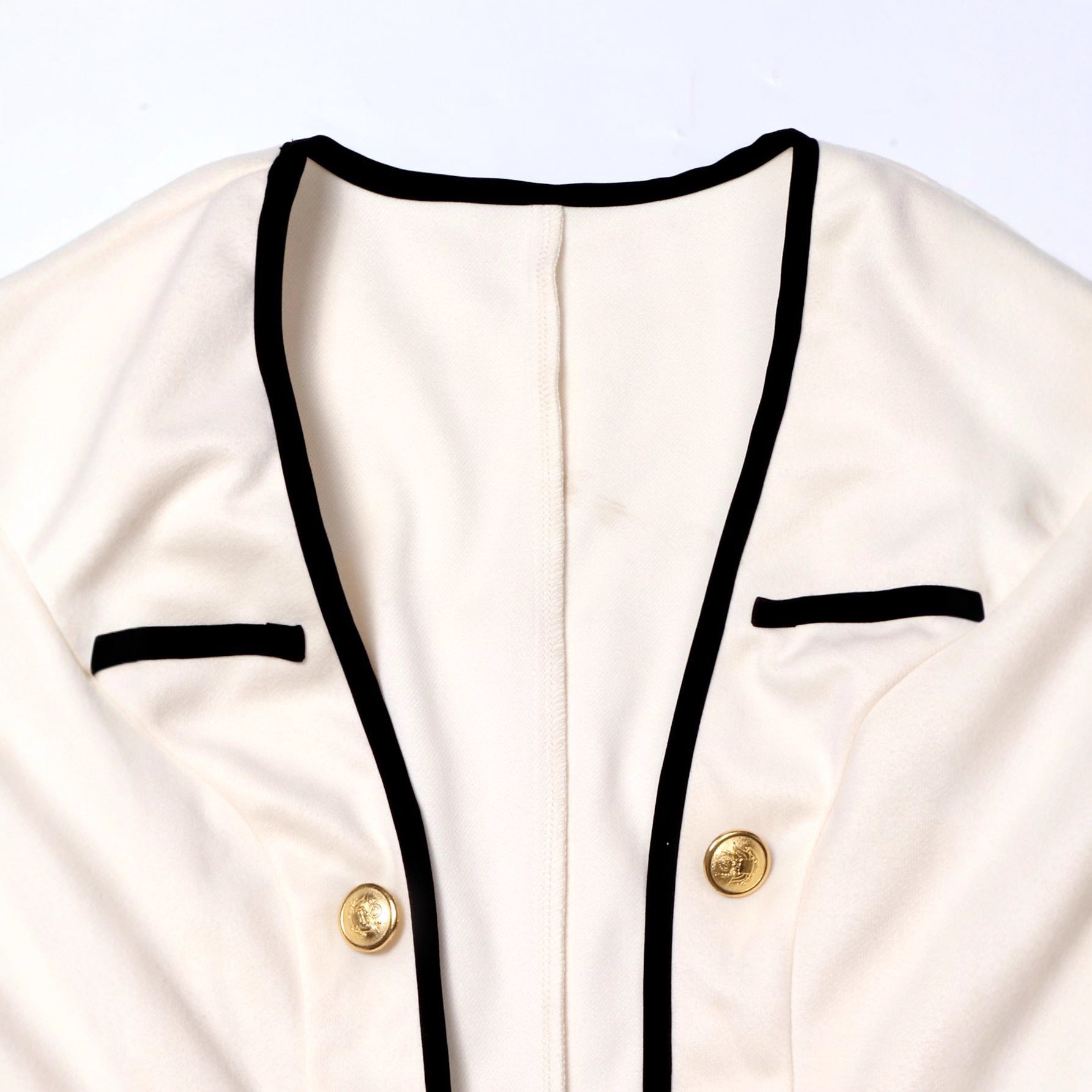 Boss Lady Patchwork Long-Sleeve Saco Con Contraste