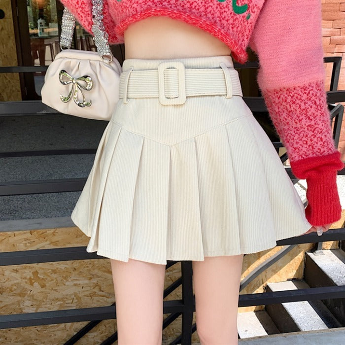 Good Girl Winter Fresh Falda Corta Con Cinturón