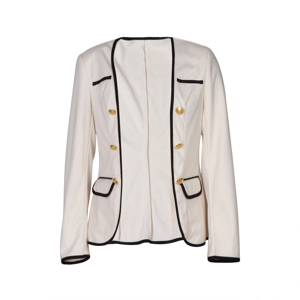 Boss Lady Patchwork Long-Sleeve Saco Con Contraste