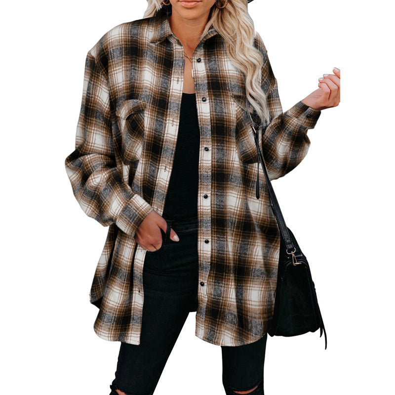 Cowgirl Aesthetic Spring Blusa A Cuadros Manga Larga