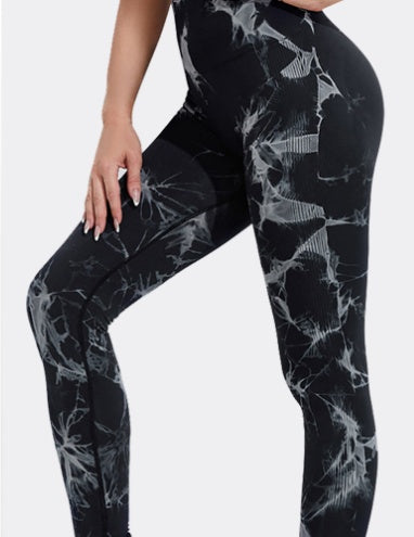 Ultra Stretch Tie Dye Leggings Corte V En Cintura