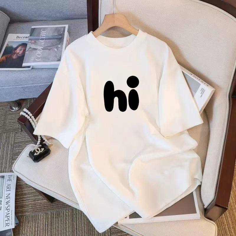 Aesthetic Relaxed Minimalist Short-Sleeve Blusa